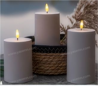 7*12.5CM BULLET FLAME DISPENSING PLASTIC CANDLE LAMP YSC23097B	