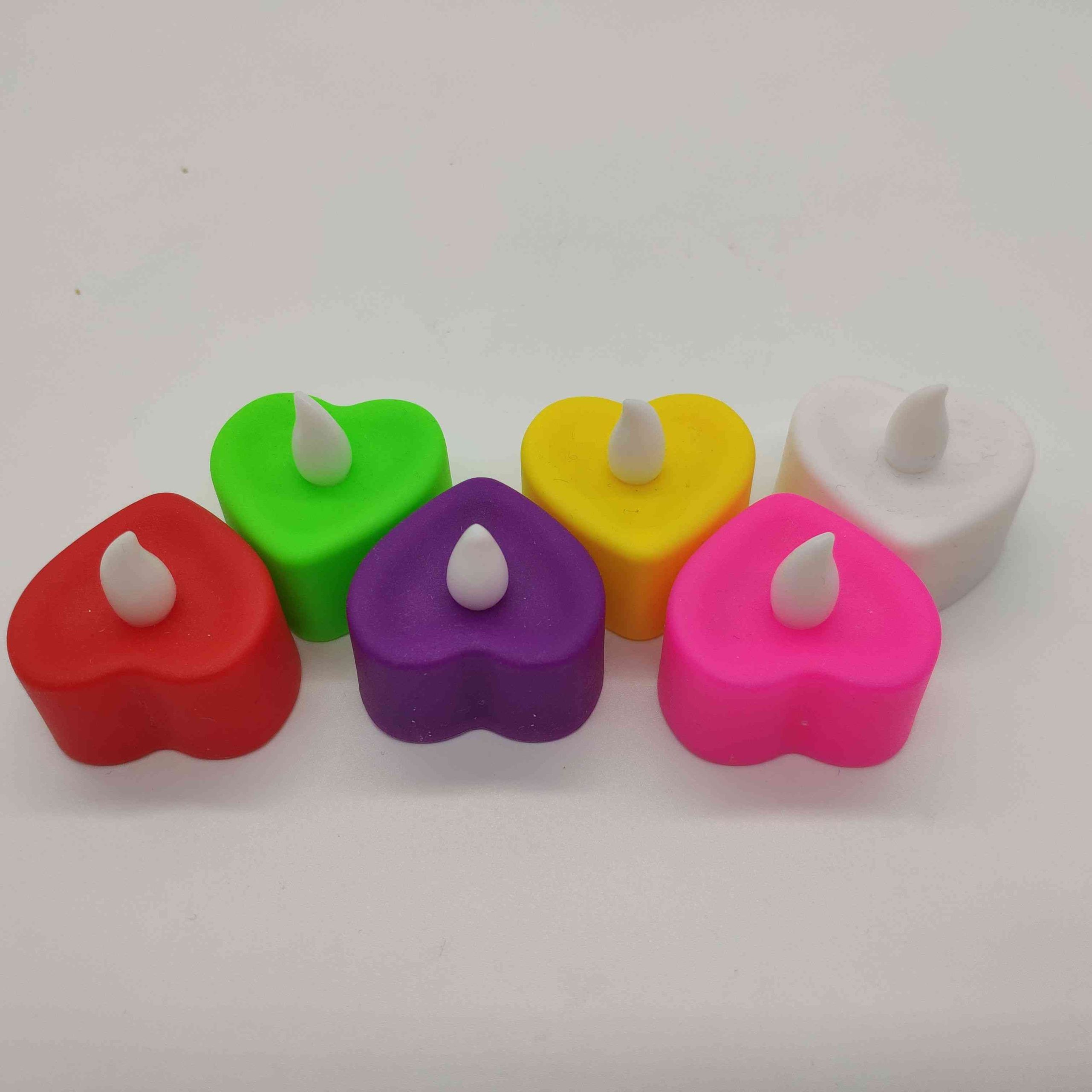 4*4CM Love Shape LED Candle Common LED candle YSC1030 - Image 3