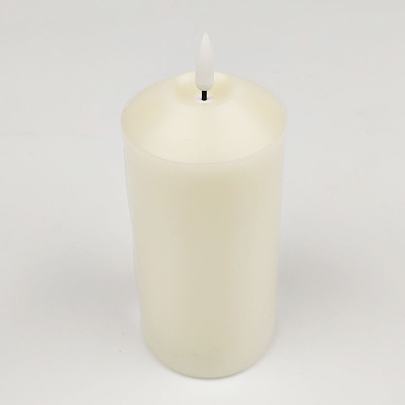 7.5X15cm inclined concave bullet Led Candle YSC23016C